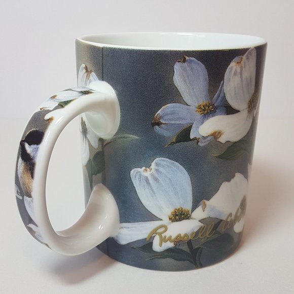 "Springtime Chickadees" by Russell Cobane Reflective Art Porcelain Mug Teacup - Picture 6 of 16